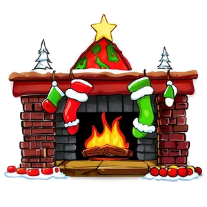 Grinch Christmas Fireplace Png 41 PNG image