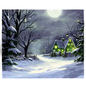 Grinch Christmas Snow Scene Png 06132024 PNG image