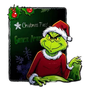 Grinch Christmas Sticker Png Kjm85 PNG image