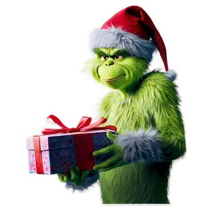 Grinch With Gifts Png 5 PNG image