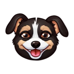 Grinning Small Dog Emoji PNG 56