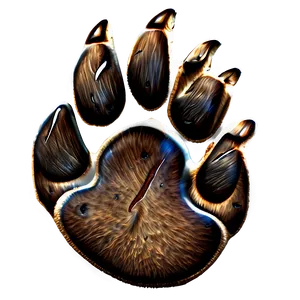 Grizzly Bear Paw Png 06262024 PNG image