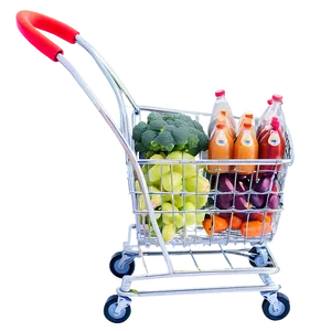 Grocery Cart Side View PNG Xmf PNG