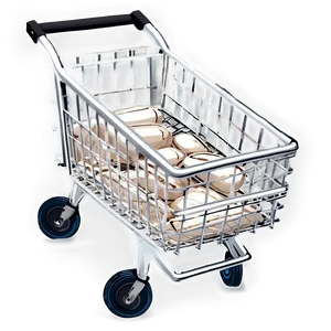 Grocery Cart Top View PNG 06282024 PNG