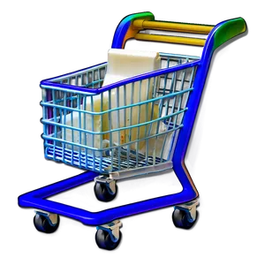 Grocery Cart With Dairy PNG Lqf45 PNG
