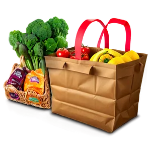 Grocery Shopping Bag PNG 75