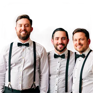 Groomsmen Suspenders PNG Juh
