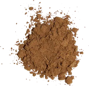 Ground Cinnamon Powder Spice PNG image