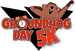 Groundhog Day5 K Event Logo PNG image