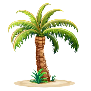 Group Of Cartoon Palm Trees PNG 37 PNG