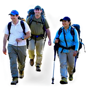 Group Of Hikers PNG 06262024