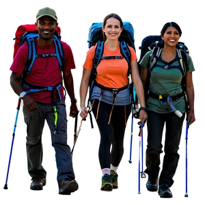 Group Of Hikers PNG 06262024