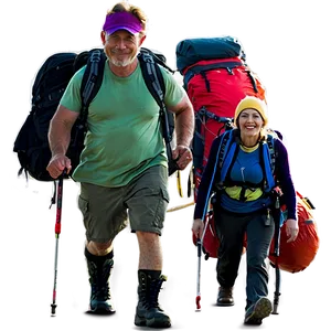 Group Of Hikers PNG 9