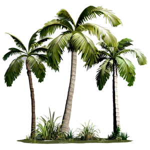 Group Of Palm Trees PNG Fdu