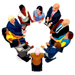 Group Of People In Circle PNG Glm PNG