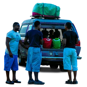 Group Of People On Road Trip PNG 05242024 PNG