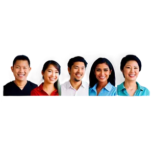 Group Of People Smiling PNG Paq PNG