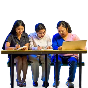 Group Of People Studying PNG Wmp PNG