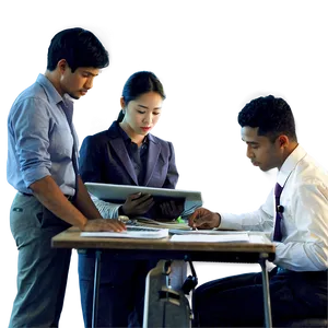 Group Of People Working PNG Ivt PNG