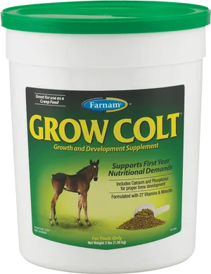 Grow Colt Supplement Container PNG image