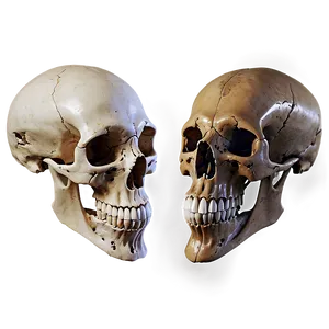 Grunge Animal Skull PNG 06282024