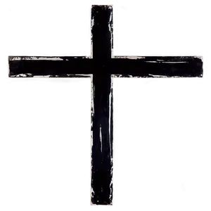 Grunge Black Cross Png 05242024 PNG image