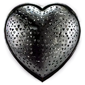 Grunge Black Heart PNG 06272024