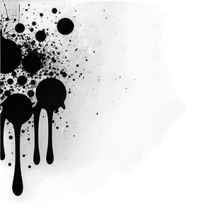 Grunge Black Splatter Art Png 51 PNG image