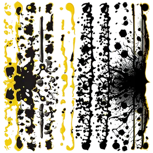 Grunge Black Splatter Art Png 75 PNG image