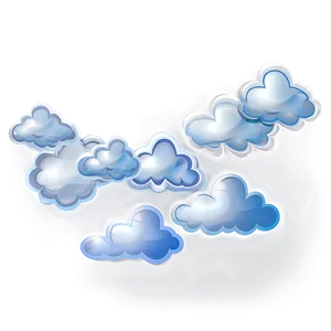 Grunge Cloud Shapes PNG Cum32