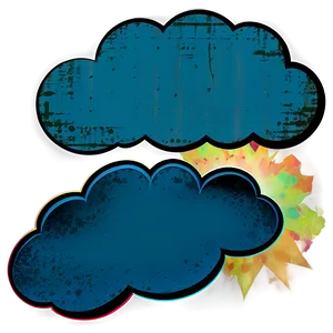 Grunge Cloud Shapes Png Vbw PNG image