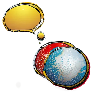 Grunge Comic Bubbles PNG 05062024 PNG