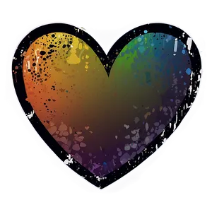 Grunge Heart Vector PNG 06132024 PNG