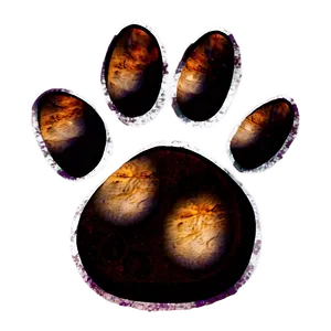 Grunge Paw Print Png Pny PNG image