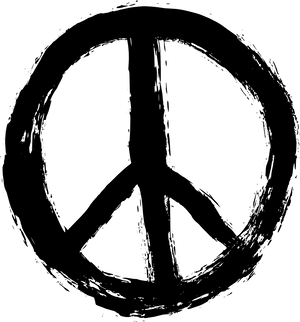 Grunge Peace Symbol
