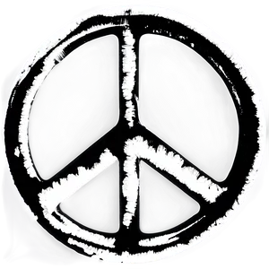 Grunge Peace Symbol PNG 05062024 PNG