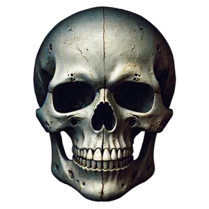 Grunge Skull Face Picture Png Qas14 PNG image