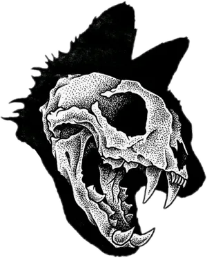 Grunge_ Skull_ Tattoo_ Design PNG image