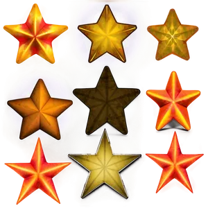 Grunge Star Shapes Png 05062024 PNG image