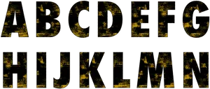 Grunge Style Alphabet Texture