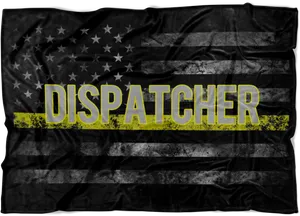 Grunge Style Dispatcher Flag PNG image