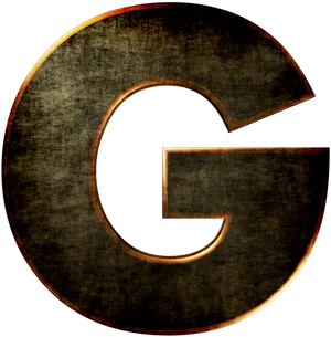 Grunge_ Style_ Metallic_ Letter_ G PNG image