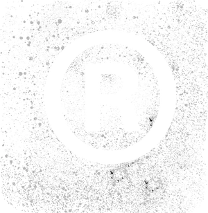 Grunge Style Registered Trademark Symbol