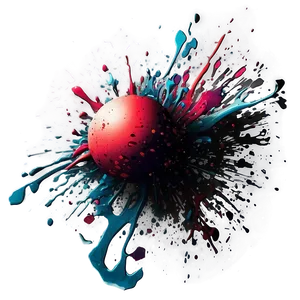 Grunge Style Splatter Art Png 55 PNG image