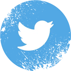 Grunge Style Twitter Logo