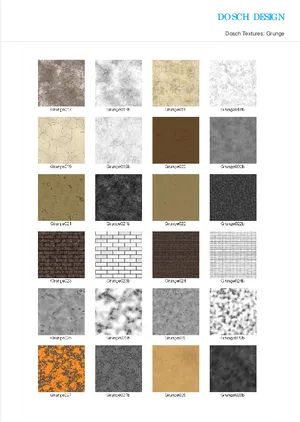 Grunge Texture Samples Dosch Design PNG image