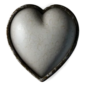 Grunge White Heart Png 05232024 PNG image
