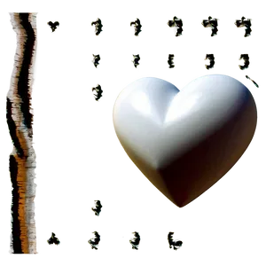 Grunge White Heart Png Dpp2 PNG image