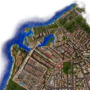 Gta Online City Map Png 06252024 PNG image