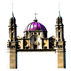 Guadalajara Cathedral Mexico Png 05212024 PNG image